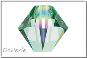 Swarovski� Bicone 5328, 4mm, 214AB - peridot, AB, 25 Stk.